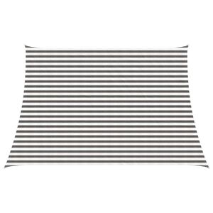 vidaXL Sunshade Sail Light Grey and White 4 / 5 x 3 m HDPE