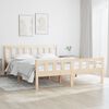 vidaXL Bed Frame without Mattress Solid Wood Small Double