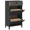 vidaXL Shoe Cabinet VIKEN Anthracite Grey Engineered Wood