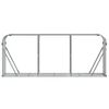 vidaXL Log Holder Silver 234x45x100 cm Galvanised Steel