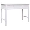 vidaXL Writing Desk White 110x45x76 cm Wood