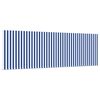 vidaXL Retractable Awning Blue and White 400 x 300 cm