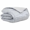 vidaXL Summer Duvet Silver 135 x 220 cm Satin and Microfiber