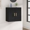 vidaXL Wall Cabinet Black 60x30x60 cm Engineered Wood