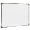 vidaXL Magnetic Dry-erase Whiteboard White 70x50 cm Steel