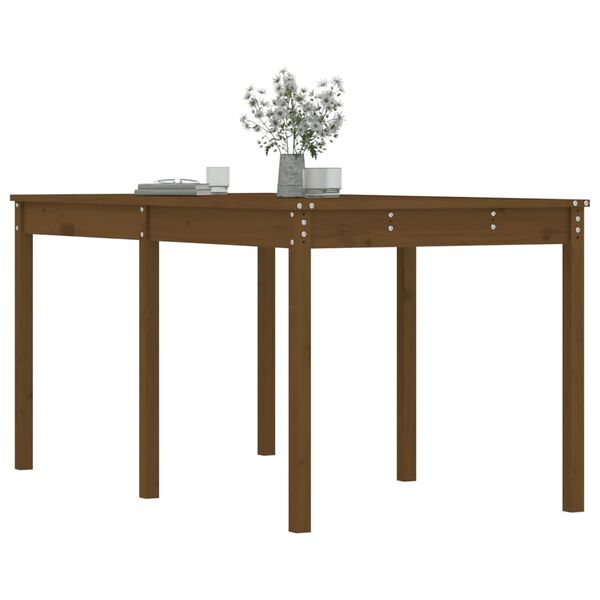 vidaXL Garden Table Honey Brown 159.5x82.5x76 cm Solid Wood Pine