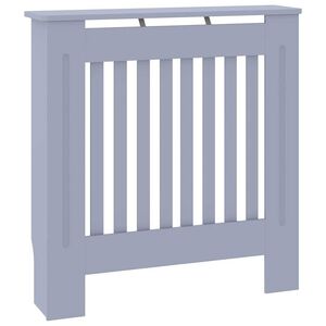 vidaXL Radiator Cover Grey 78 x 19 x 81.5cm Engineered Wood