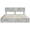 vidaXL Storage Bed Concrete Grey 180 x 200 cm Engineered Wood