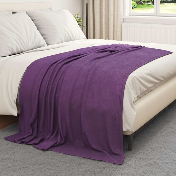 vidaXL Throw Blankets 6 pcs Purple 200 x 150 cm Fleece