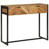 vidaXL Console Table Brown 90 x 35 x 75 cm Solid Acacia Wood