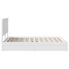 vidaXL Storage Bed with Headboard White 140 x 200 cm Engineered Wood