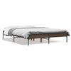 vidaXL Bed Frame without Mattress Brown Oak 135x190 cm Double
