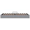 vidaXL Storage Bed with Mattress Light Grey 90 x 190 cm Fabric