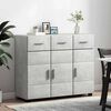 vidaXL Sideboard with Shelf FLORIN Concrete Grey 88.5 x 30.5 x 73 cm