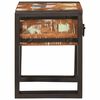 vidaXL End Table with Drawer 30 x 30 x 40 cm Solid Reclaim Wood