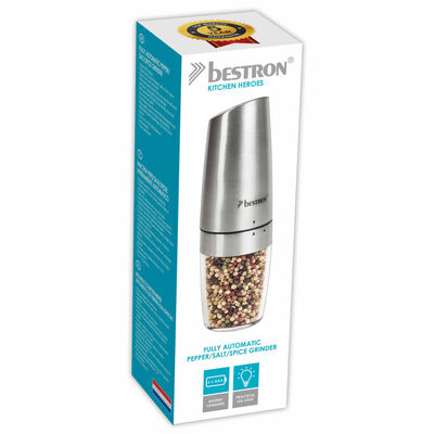 Bestron Pepper and Salt Mill "APS300CH" Stainless Steel Silver 20.2 cm