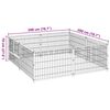 vidaXL Dog Kennel Black 4 m&sup2; Steel