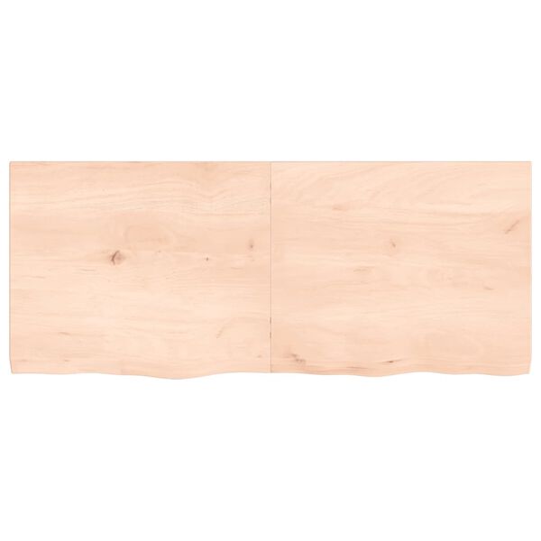 vidaXL Bathroom Countertop 120x50x(2-4) cm Untreated Solid Wood