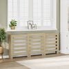 vidaXL Radiator Cover Sonoma Oak 205 x 21.5 x 83.5 cm Engineered Wood