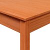 vidaXL Dining Table Wax Brown 55x55x75 cm Solid Wood Pine