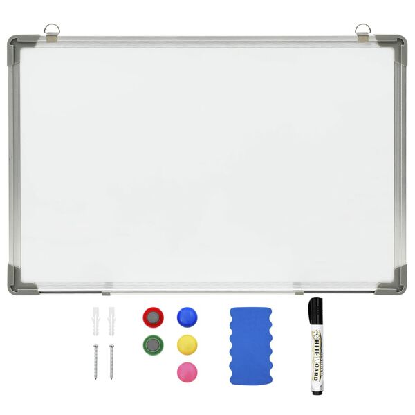 vidaXL Magnetic Dry-erase Whiteboard White 60x40 cm Steel