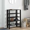 vidaXL Shoe Rack Black 61x32x87.5 cm Engineered Wood