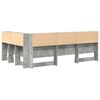 vidaXL Storage Headboard Concrete Grey 120 cm Engineered Wood