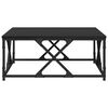 vidaXL Coffee Table Black Oak 70 x 70 x 30 cm Engineered Wood