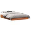 vidaXL Bed Frame without Mattress Wax Brown 160x200 cm Solid Wood Pine