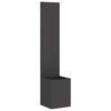 vidaXL Garden Privacy Screen Black 32 x 32 x 150 cm Cold-rolled steel