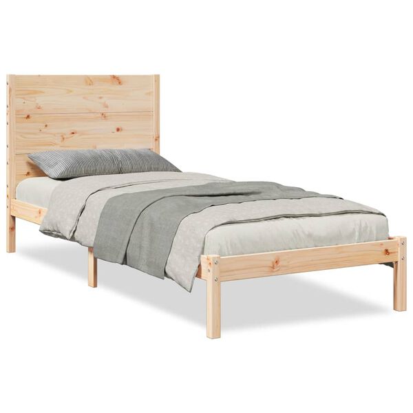 vidaXL Extra Long Bed Frame without Mattress 90x220 cm Solid Wood