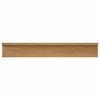 vidaXL Wall Shelf with Shelf 2 pcs Brown 60 x 9 x 3 cm Engineered Wood