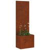 vidaXL Garden Privacy Screen Rusty 50 x 32 x 150 cm Weathering steel