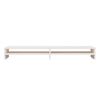 vidaXL Monitor Stand White 100x24x13 cm Solid Wood Pine