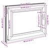 vidaXL Basement Window RISOR 80x60 cm Tilt&Turn DIN Left White