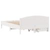 vidaXL Bed Frame without Mattress White 140x190 cm Solid Wood Pine