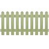 vidaXL Picket Fence Impregnated Pinewood 170x80 cm 6/9 cm