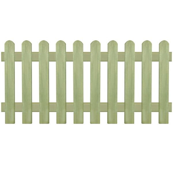 vidaXL Picket Fence Impregnated Pinewood 170x80 cm 6/9 cm