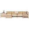 vidaXL 7 Piece Garden Sofa Set Solid Wood Pine