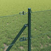 vidaXL Fence Post Green 25 x 0.6 m (12 x 12 mm mesh) Steel and PVC