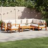 vidaXL 6 Piece Garden Sofa Set with Cushions Solid Wood Acacia