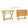 vidaXL Garden Dining Set with Cushion 5 pcs Brown Solid acacia wood