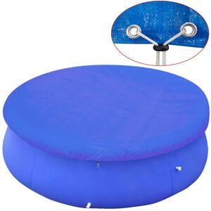 vidaXL Pool Cover | Dark Blue | Polyethylene | For 360-367 cm Pools | Round
