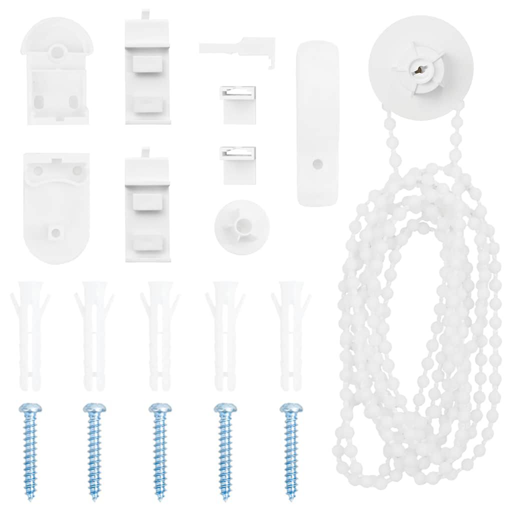 vidaXL Roller Blind Blackout Black 120x230 cm Fabric Width 116.6 cm Polyester