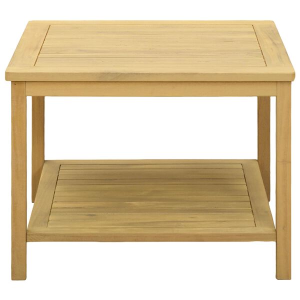 vidaXL Side Table Oil Natural 60 x 60 x 45 cm Solid Acacia Wood