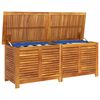 vidaXL Garden Storage Box with Louver 150x50x56 cm Solid Wood Acacia