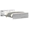 vidaXL Bed Frame without Mattress Grey Sonoma 135x190 cm Double