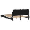 vidaXL Bed Frame without Mattress "Zadar" Black and White 120x200 cm Faux Leather