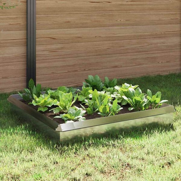 vidaXL Snail Fences 8 pcs Silver Stainless Steel