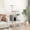 vidaXL Cat Tree with Sisal Scratching Posts Light Grey 131 cm